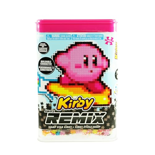 Jixelz Remix Warp Star Kirby Pixel Art - DIY Snap-Together Collectible with Wall Hanger and Display Stand - Gamer Room Decor for Desk or Wall - Kids Valentine’s Day Gifts - 700 Pieces - Ages 8 Years+ by TOMY - Image 7