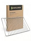 DEKAROX Backgitter Universal Ausziehbar 38–64 cm × 30,7 cm – Verchromt, Rostfrei, Passend für Bosch, Siemens, AEG, Neff & viele mehr