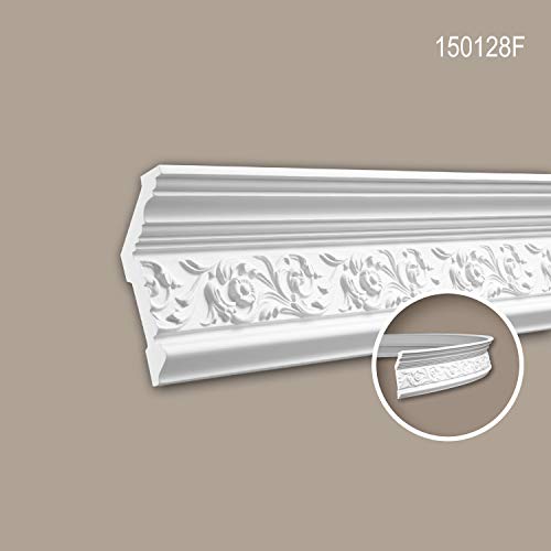 Cornisa flexible Profhome 150128F de poliuretano pretratado para techos 3