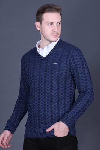 Image of GODFREY V Neck Full Sleeve Sweater for Man Winter Pullover