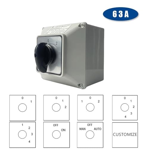 Interruptor rotatorio LW26-63 evita arcos eléctricos en conmutación 3