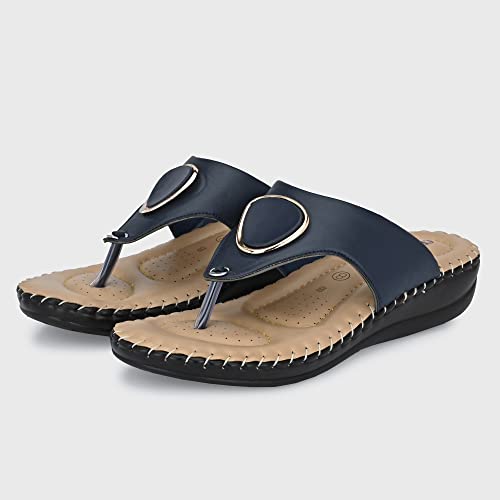 Image of Centrino Women's Thong Comfortable Ortho Care Ladies | Fashion Wear Sandal & Chappal | Soft Cushioned for More Comfort (7902)