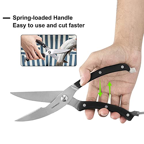 image for KEENBEST Kitchen Shears Kitchen Scissors Heavy Duty Poultry Shears for