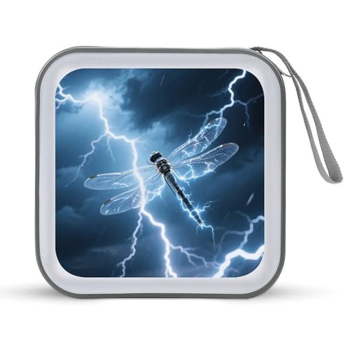 Funda para CD y DVD Lightning Dragonfly para ahorrar espacio y proteger discos rayados 2