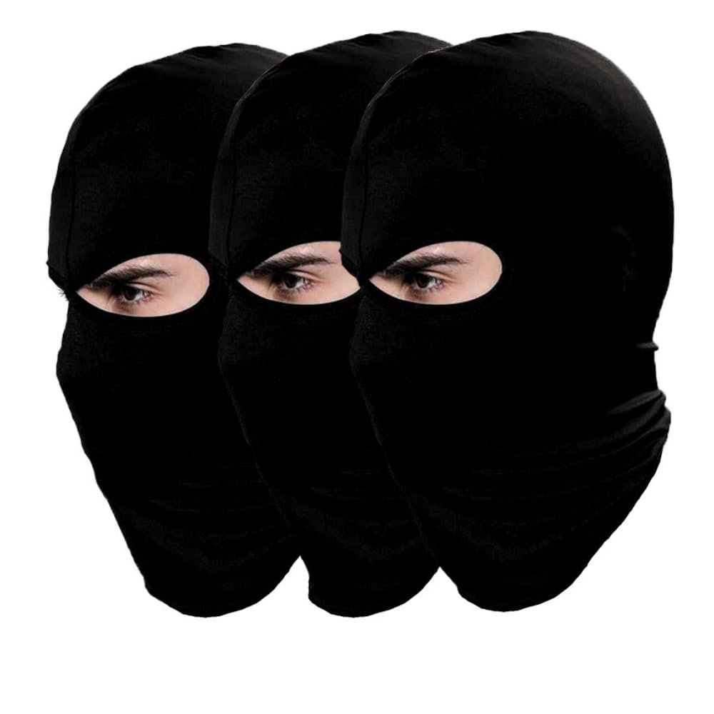 Valtreecho3 Pcs Balaclava Full Face Protection Warm Windproof Lightweight Breathable Masks for Motorcycle, Cycling, Skiing, Hunting MotorcycleCycling Neck Hat Outdoor Sports
