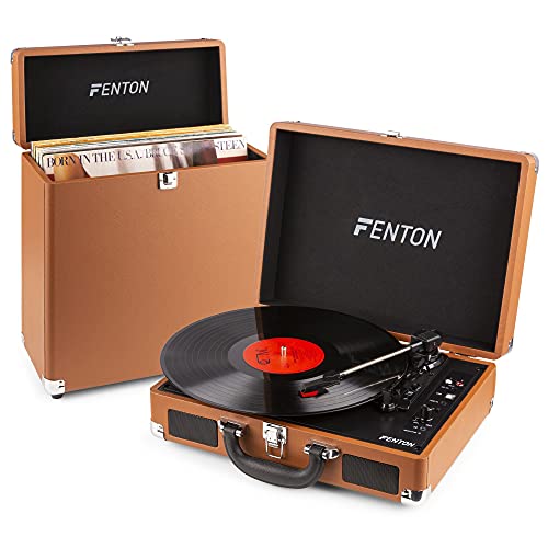 Fenton RP115F Platine Vinyle Vintage avec Valise de Rangement – Marron, fonctionnalité Bluetooth, Tourne Disque avec Haut-parleurs intégrés, pour disques 33, 45 et 78 Tours, Facile à Transporter - Les Beatles, Paul McCartney, John Lennon, RIngo Starr, George Harrison Fenton RP115F Platine Vinyle Vintage avec Valise de Rangement - Marron, fonctionnalité Bluetooth, Tourne Disque avec Haut-parleurs intégrés, pour disques 33, 45 et 78 Tours, Facile à Transporter