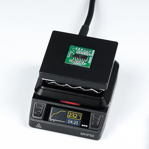MINIWARE Original MHP50 Mini Electric Temperature Adjustable OLED-Display Hot Plate Preheater Soldering Preheating Station Welder Rework Heater Devices|(NO POWER SUPPLY)