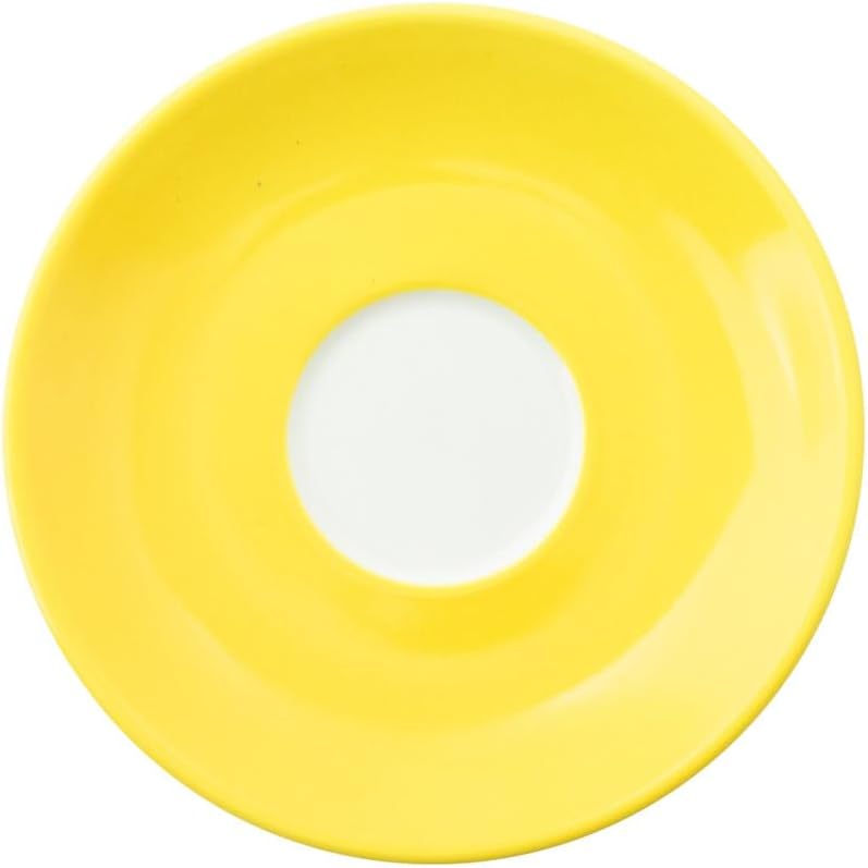 Koyo Pottery 17065055 Male, Yellow, Multipurpose Saucer, Dishwasher Safe, Made in Japan
