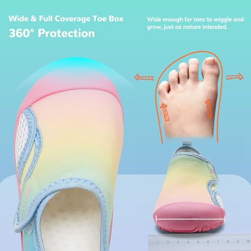 WateLves Wide Toddler Water Shoes Kids Quick Dry Barefoot Shoes Girls Boys Aqua Athletic Sneakers for Beach Hiking Swim Kayak Sport Accessories, Camping Essentials2