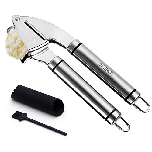 Presse-ail en Acier Hachoir pour Gingembre Equipement de Cuisine Ustensile Gadget,Extrêmement facile à nettoyer Cover