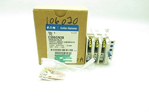 Eaton Cutler-Hammer CHC306GN3B C-H C306GN3B Overload Relay, Black
