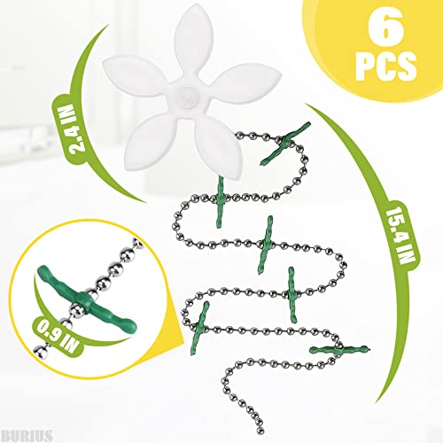 6Pcs Shower Hair Drain Catcher - Flower Shower Hair Catcher Shower Drain Hair Catcher - Disposable Hair Catchers For Shower Chain Drain Protector Hook For Kitchen, Bathtub, Toilet Hair Clog Stopper #TOP1