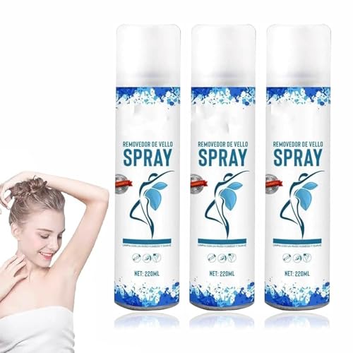 Crema Depilatoria Suave para Mujeres, Spray Depilatorio Delicado, Suave y No Irritante, Contiene Extractos Naturales, Eficaz para Piernas, Brazos y Axilas