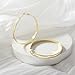 IDJEOABL Gold Hoop Earrings for Women Large Big Wide Gold Earrings Non Tarnish 50mm