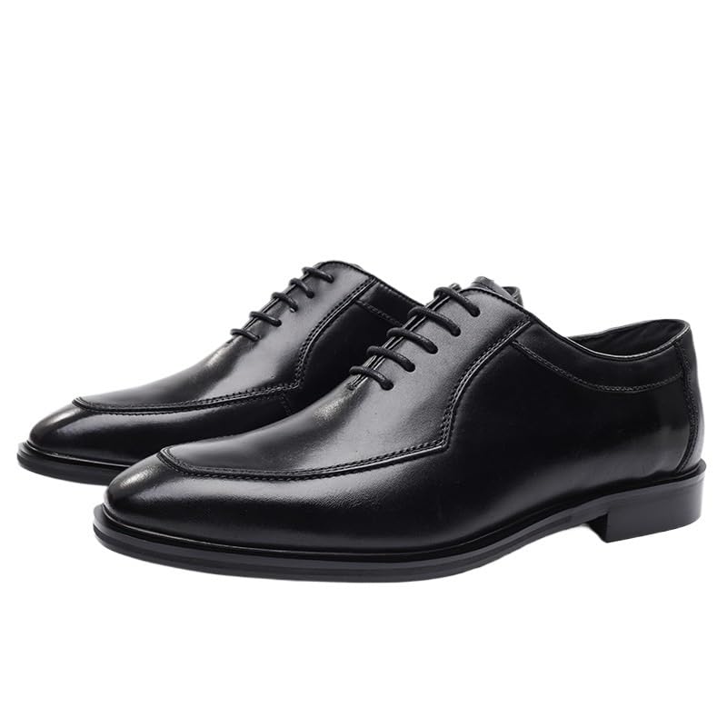 Comfort Orthopedic Mens Dress Oxford Top-Grain Leather Lace Up Breathable Party Non Slip Rubber Sole Low Top Shoe2