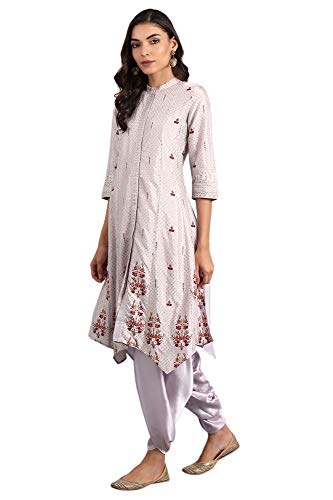 Image of W for Woman Women's Rayon Asymmetrical Hemline Kurta