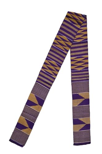 Purple and Gold Kente Cloth Stoles