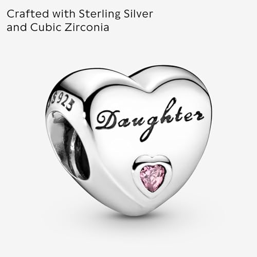 PANDORA Daughter Heart Charm - Compatible with PANDORA Moments - Sterling Silver - Gift for Her - Jewelry for Women with Gift Box3
