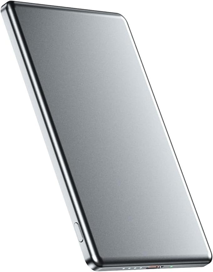 超薄型 モバイルバッテリー MagSafe対応 まぐせーふ 対応 15W急速充電 PSE認証済 軽量 小型 8000mAh ワイヤレ