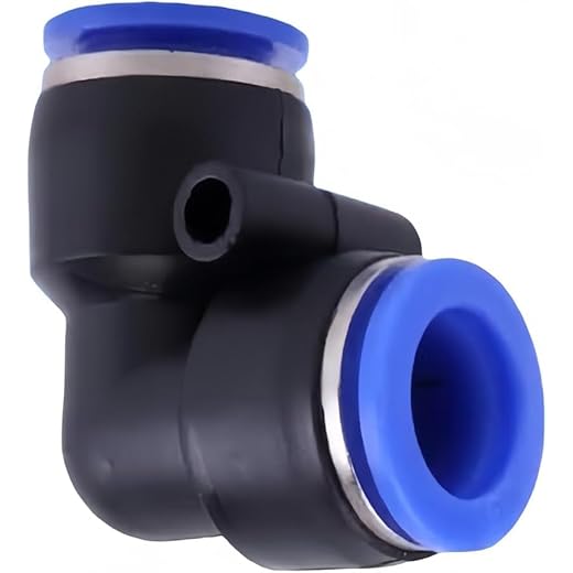 Pneumatic Connectors,8mm Pneumatic Fittings Push in Elbow Connectors Water Hose Quick Connect for Air Water Hose