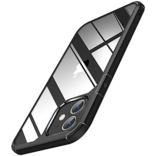 Coque iPhone 11 dos rigide transparent anti-rayures et contour noir premium