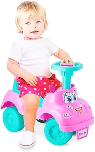 Totokinha Carrinho Andador Triciclo Totoca Infantil Rosa - Brinquedo Para Auxiliar Primeiros Passos