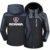 〖Giacca da sci calda〗Giacca invernale da uomo con esterno in poliestere softshell impermeabile, interno in pile termico e cotone. Offre comfort a contatto con la pelle, rendendola la scelta perfetta for l'abbigliamento invernale.