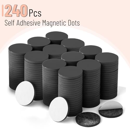 Image of Mr. Pen- Self Adhesive Magnet Dots, 240 pcs, Flexible and Extra Thin