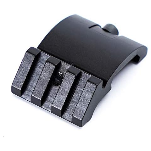ACEXIER 45 Degree Offset Side Picatinny Weaver Gun Rail Mount For Red Dot scope sight Flashlights 3 Slot 20mm Adapter Low Profile Huntin Cover
