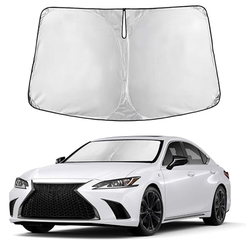Image of Autovir Windshield Sun Shade Fit for 2019-2023 2024 2025 Lexus ES Sunshade, Front Car Window Shades Sun Visor, Blocks UV Rays & Heat, Car Accessories