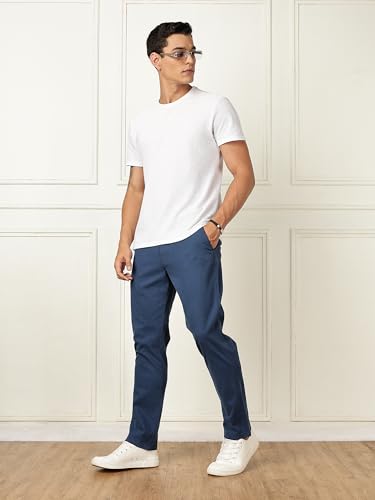 Image of Thomas Scott Men's | Solid | Regular Fit | Premiun Cotton | 4 Pocket | Formal wear Trouser | Casual Chino | Pants for Men