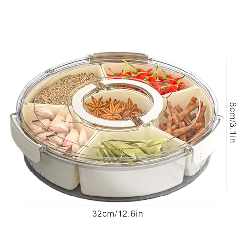 Boîte à fruits secs à compartiments pour éviter le mélange des aliments - 6