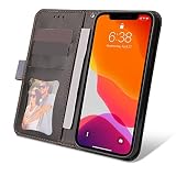 Tarjetero y bolsillo para dinero en efectivo: la funda tipo cartera para teléfono tiene 3 ranuras para tarjetas y 1 bolsillo lateral para tarjetas y dinero en efectivo. Ranura para tarjetas y bolsa en uno, adecuada para viajes diarios y de negocios.