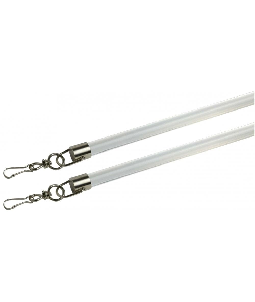 White Curtain Draw Rod 75cm Pack of 2 – Curtain Wand Pull Stick for Tracks & Poles, Curtain Opener