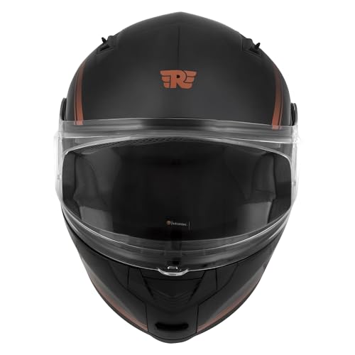 Image of Royal Enfield ISI & DOT Certified Bullet Lightwing Modular Riding Helmet Black (XL)62 Cm-With High Impact Grade Thermoplastic & High Density Head EPS Liner For Superior Impact Protection & Durability
