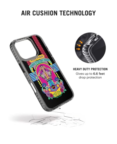 Image of DailyObjects Case for iPhone 16 Pro Max Compatible with Mag-Safe Wireless Charging, Stride 2.0 Nasty Pyaar Slim Shockproof Back Cover with Inner Magnetic Ring