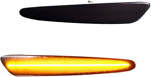 Miniatura 10 de KENRTIR Para Chevy Corvette C6 2005 2006 2007 2008 2009 2010 2011 2012 2013 luz de marcador lateral frontal lente ahumada LED blanco