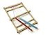 Price comparison product image Large Traditional Wooden Deluxe Weaving Loom With Accessories Childrens Craft Toy