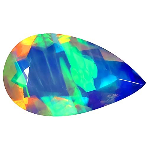 Opale arc-en-ciel véritable non chauffée 3.58 ct : évitez les fausses pierres de joaillerie