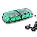 12" 36-Watt LED Mini Light Bar w/ 17 Modes, IP66 Waterproof and Magnetic Mount - Green Warning Strobe Light Bars for Hazard, Emergency, Snow Plow Vehicles