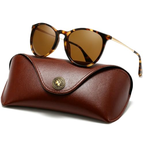 Image of SUNGAIT Premium Vintage Round Sunglasses for Women Men Classic Retro Trendy Style