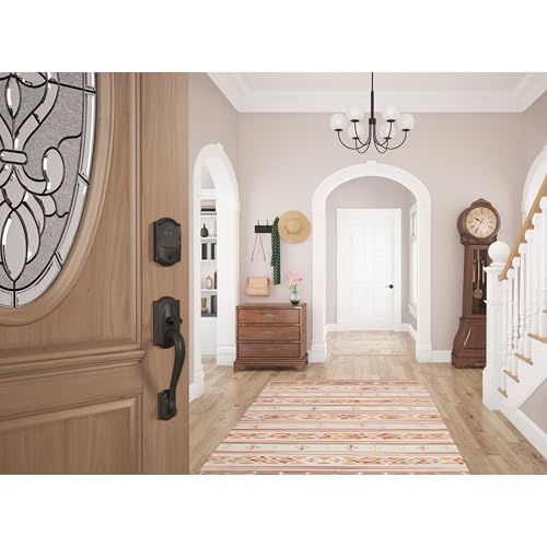 Image of Schlage Encode Plus Smart Wi-Fi Lock for Front Door, Keyless Entry Deadbolt, Unlock with Apple Watch, Built-in WiFi and App Control, Easy Install, Alexa & Apple HomeKit Compatible, Aged Bronze