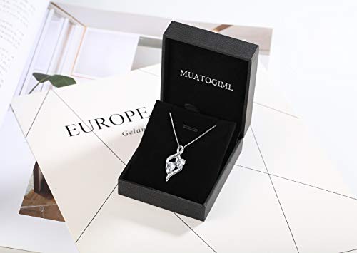 Muatogiml 925 Sterling Silver I Love You Forever And Ever Infinity Double Love Heart Pendant Necklace, Birthday Jewelry Gifts For Women #TOP6