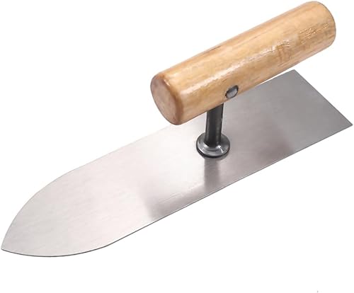 Miniatura 6 de Paleta de acabado puntiagudo de 19 × 2.0 in, mano de mampostería, herramienta de construcción de acero de 65 millones, acabado de hormigón con mango