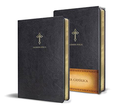 Biblia Católica en español. Símil piel negro, tamaño compacto / Catholic Bible. Spanish-Language Gratuit