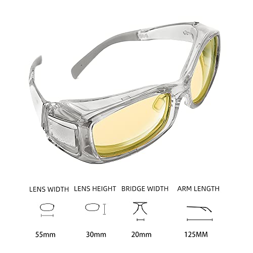 Image of Dry Eyes Relief Eyeglasses, Blue Light Blocking, Moisture Chamber Glasses Computer Reading /Gaming /TV /Phones Glasses for Men /Women, Anti Eyestrainfor Indoor (White)