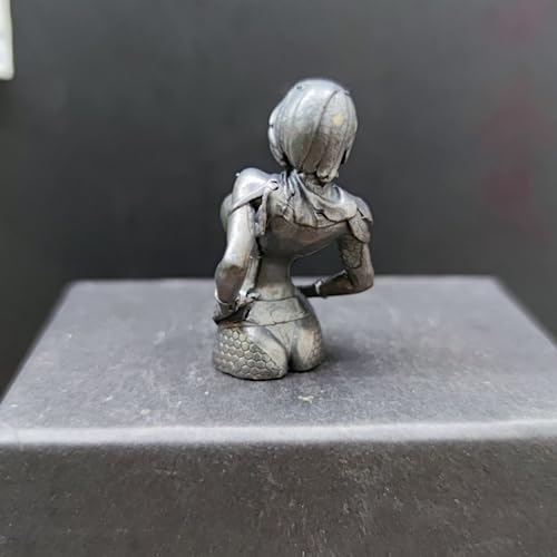 Busto femenino de latón negro, 1.65 pulg, estatua decorativa miniatura 4