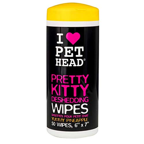 Pet Head 0850629004756 - Pretty Kitty deshedding toallitas 50 Uni