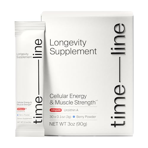 Image of Timeline Mitopure Urolithin A Supplement Powder 500 MG- Clinically Proven Support for Healthy Aging and Cellular Renewal - Mitoceutical for Muscle Support and Longevity