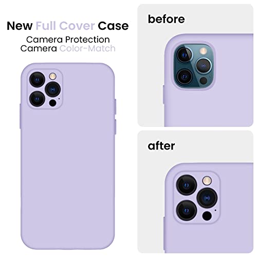 Image of FireNova Designed for iPhone 13 Pro Max Case, Silicone [Camera Protection] Phone Case, Soft Anti-Scratch Microfiber Lining Inside, 6.7 inch, Clove Purple